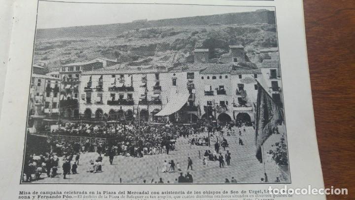 Collection Magazines and Newspapers: BALAGUER FIESTAS RESTAURACION SANTO CRISTO / BATALLON INFANTIL REVISTA A&Ntilde;O 1912