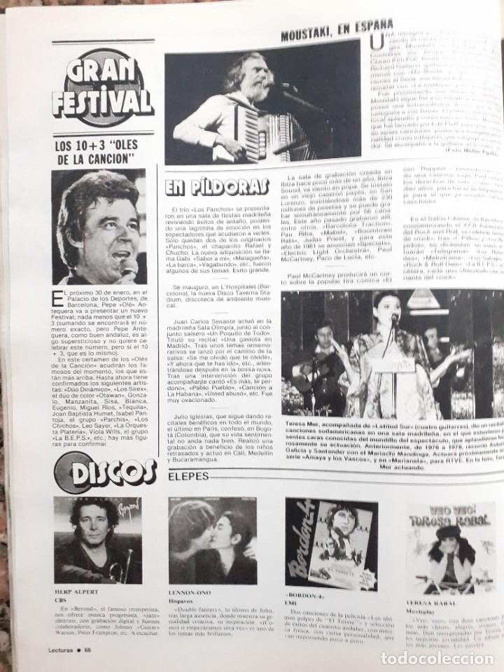 Coleccionismo de Revistas y Peri&oacute;dicos: moustaki pepe antequera john lennon bordon 4 teresa mur