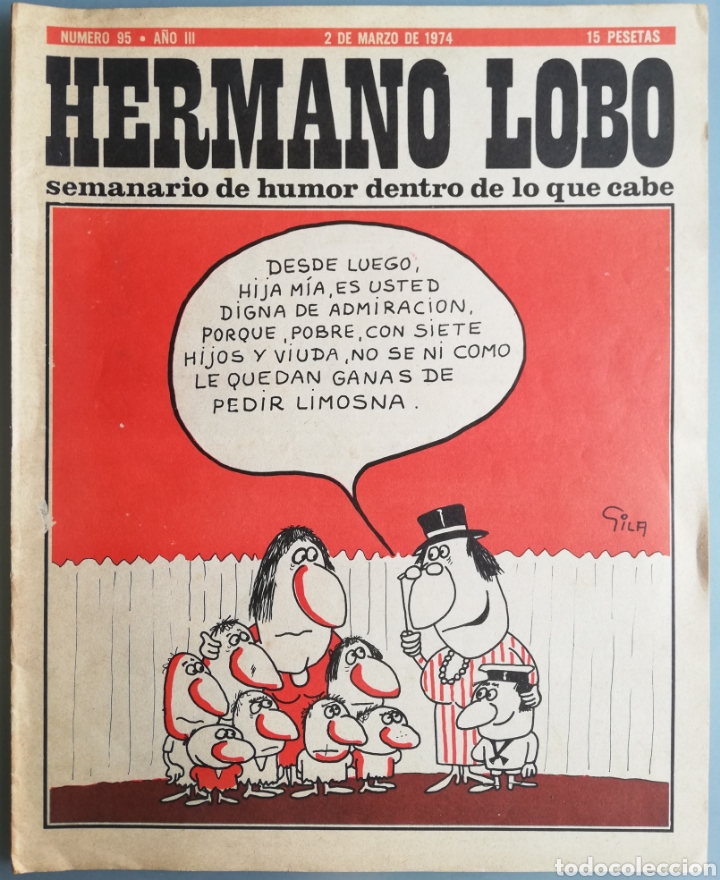 Collection Magazines and Newspapers: HERMANO LOBO n&ordm; 95 - 2 marzo 1974