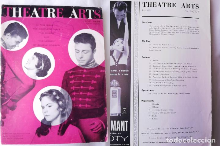 Coleccionismo de revistas y peri&oacute;dicos: THEATRE ARTIST JULY 1958