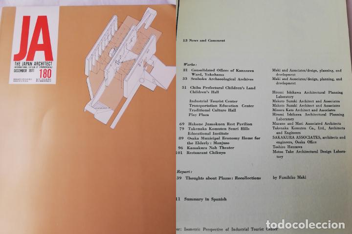 Coleccionismo de revistas y peri&oacute;dicos: THE JAPAN ARCHITECT INTERNATIONAL EDITION OF SHINKENCHIKU 180/ 1971