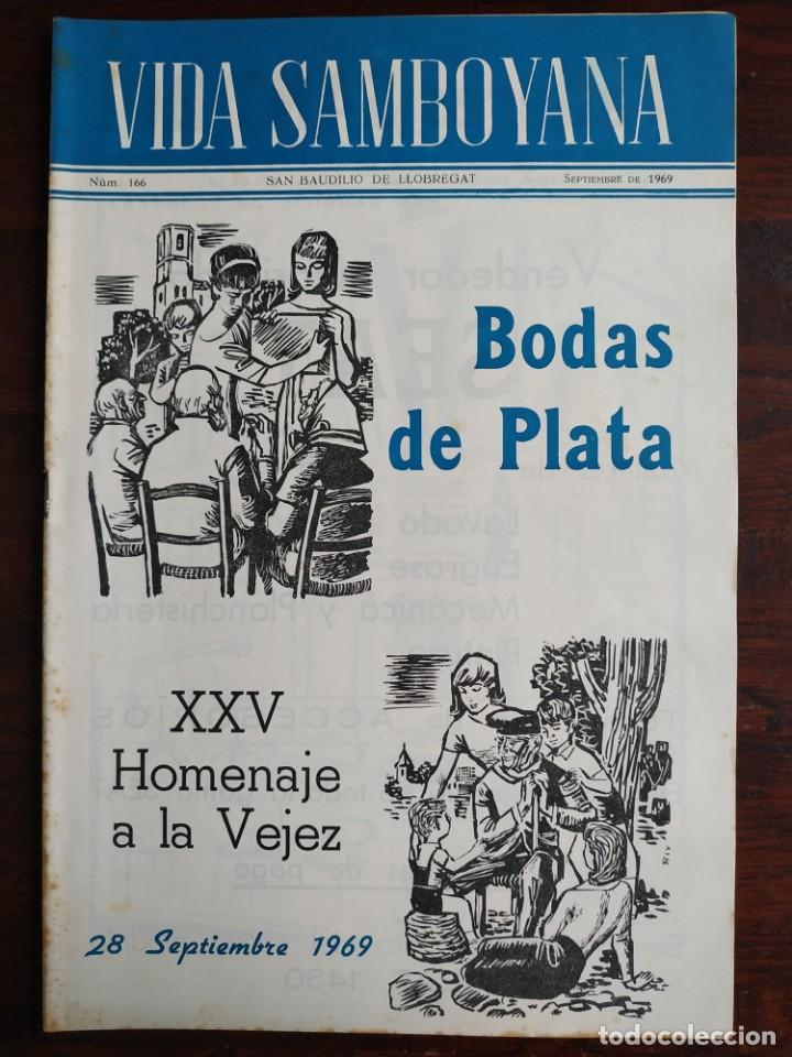 Coleccionismo de Revistas y Peri&oacute;dicos: Revista Vida Samboyana n&ordm; 166, extraordinario XXV Homenaje a la vejez 1969 en Sant Boi de Llobregat.