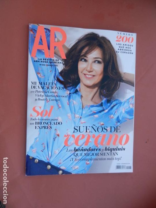 Coleccionismo de Revistas y Peri&oacute;dicos: REVISTA AR - ANA ROSA QUINTANA - N&ordm; 200 - JUNIO 2018 - BA&Ntilde;ADORES, BIQUINIS, MALETA VACACIONES....