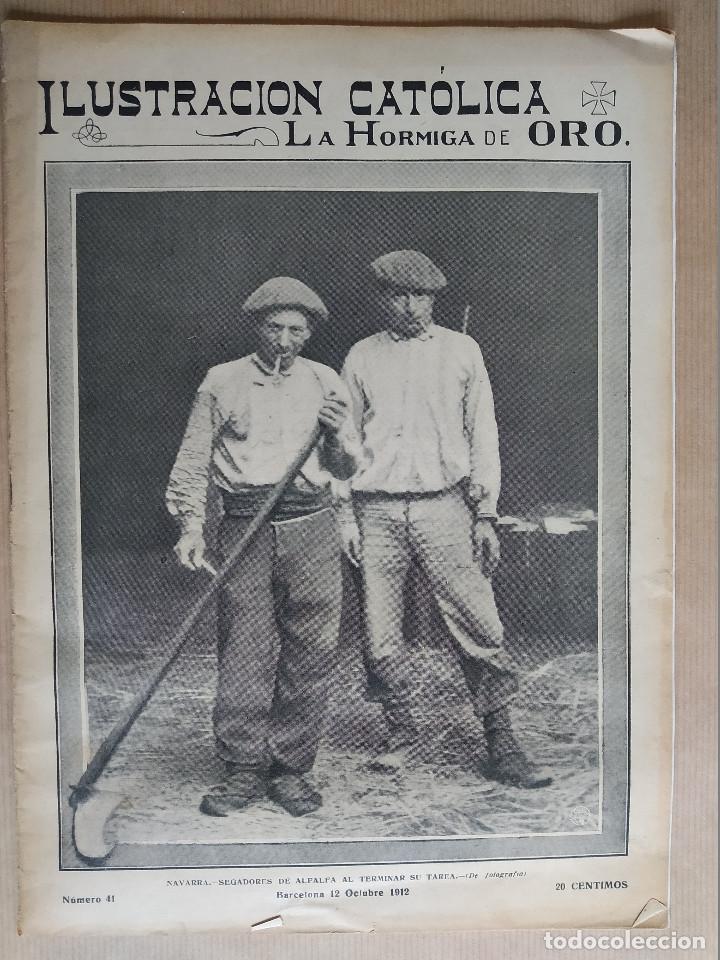 Coleccionismo de revistas y peri&oacute;dicos: LA HORMIGA DE ORO. A&Ntilde;O 1912. N&ordm; 41. NAVARRA ALFALFA, LIRIA, VALENCIA, VITORIA, PREMIA , MA&Ntilde;ARIA,