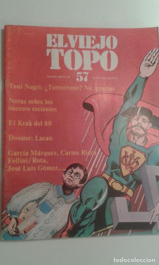 Coleccionismo de revistas y peri&oacute;dicos: EL VIEJO TOPO 57 JUNIO 1981 TONI NEGRI NO AL TERRORISMO. IL MANIFESTO. EL MOVIMIENTO KRAKER. LACAN