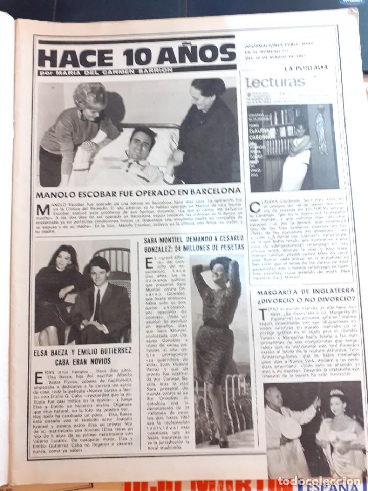 Coleccionismo de revistas y peri&oacute;dicos: sara montiel manolo escobar emilio gutierrez caba elsa baeza claudia cardinale