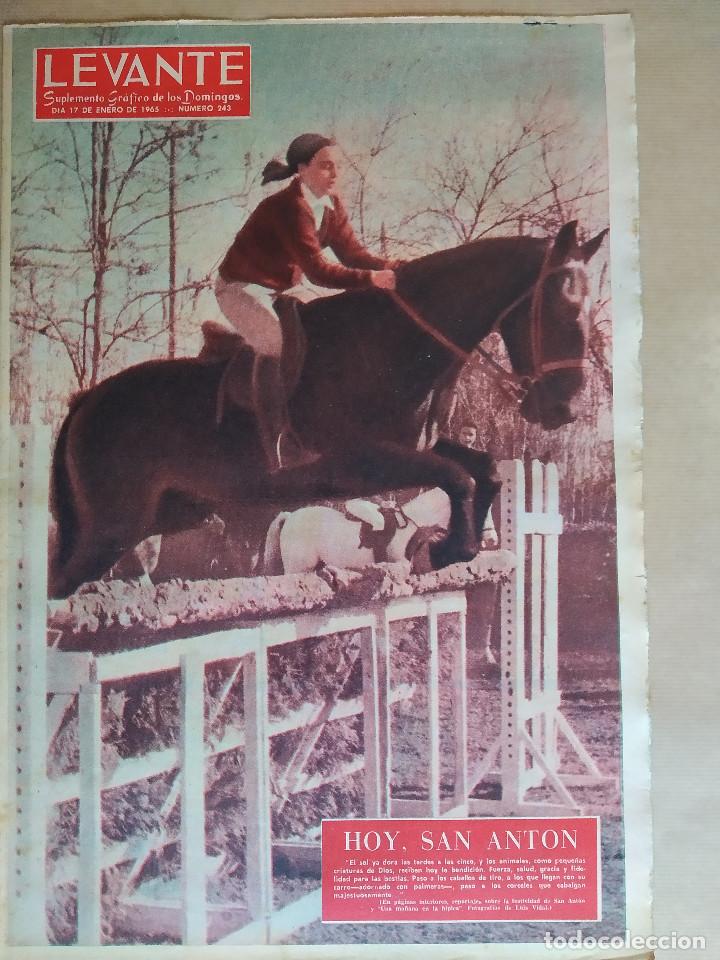 Coleccionismo de revistas y peri&oacute;dicos: LEVANTE SUPLEMENTO 1964 VALENCIA, HIPICA, SAN ANTON, AYORA,
