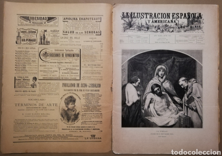 Coleccionismo de Revistas y Peri&oacute;dicos: LA ILUSTRACI&Oacute;N ESPA&Ntilde;OLA Y AMERICANA - 30 marzo 1899 - VIACRUCIS - SOROLLA - Temas religiosos -
