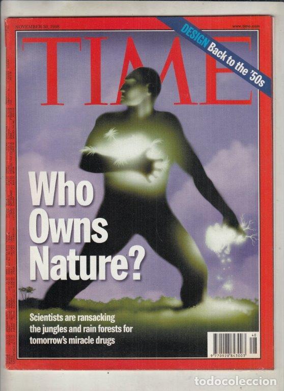 Collezionismo di Riviste e Giornali: REVISTA TIME N&ordm; 32 NOVIEMBRE A&Ntilde;O 1998. DISE&Ntilde;O VOLVER AL &acute;50. QUIEN POSEE LA NATURALEZA