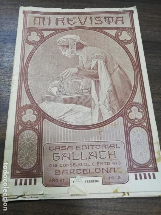 Collezionismo di Riviste e Giornali: MI REVISTA. CASA EDITORIAL GALLACH. A&Ntilde;O VI. N&ordm; 59. FEBRERO 1916.