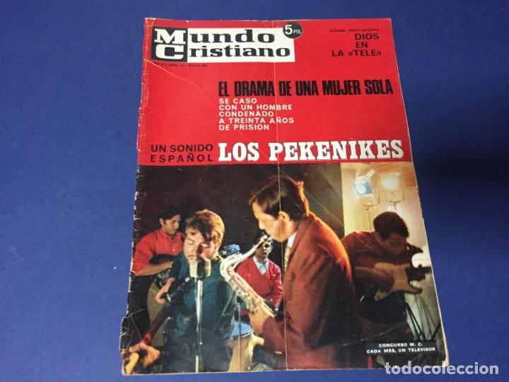 Coleccionismo de Revistas y Peri&oacute;dicos: MUNDO CRISTIANO MAYO 1967 LOS PEKENIKES RIERA MARSA CAFE MONKY VESPA 75