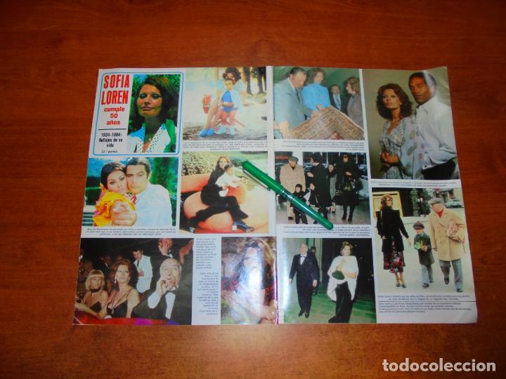 Coleccionismo de Revistas y Peri&oacute;dicos: CLIPPING 1984: SOFIA LOREN. CARLO PONTI. MARCELL MASTROIANI. SILVIA MUNT. JOSE LUIS PERALES. JOSE CA