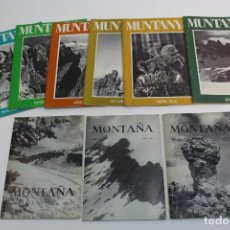 Coleccionismo de Revistas y Periódicos: RV-198. LOTE DE 8 REVISTAS MUNTANYA I MONTAÑA. AÑOS 60-70.