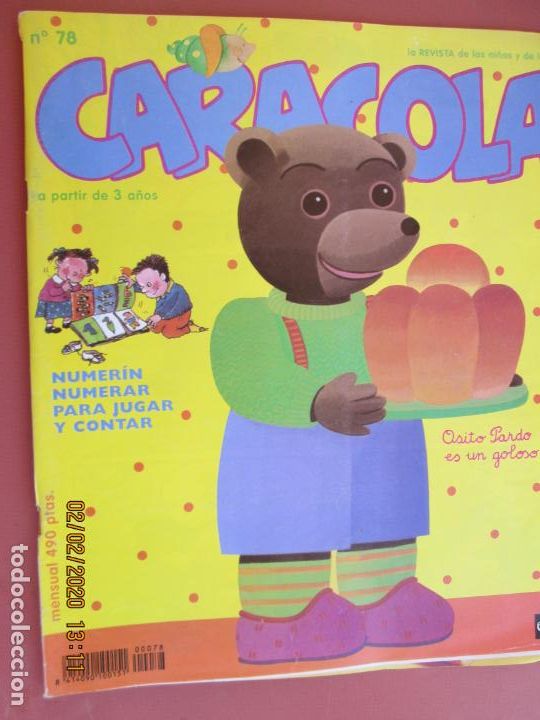 Coleccionismo de revistas y peri&oacute;dicos: REVISTA CARACOLA - N&ordm; 78 - MARZO 1995.