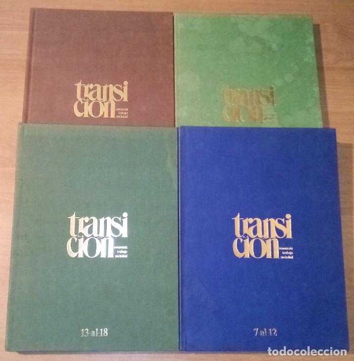 Coleccionismo de Revistas y Peri&oacute;dicos: TRANSICI&Oacute;N (ECONOM&Iacute;A. TRABAJO. SOCIEDAD). 4 TOMOS. 1979-1981