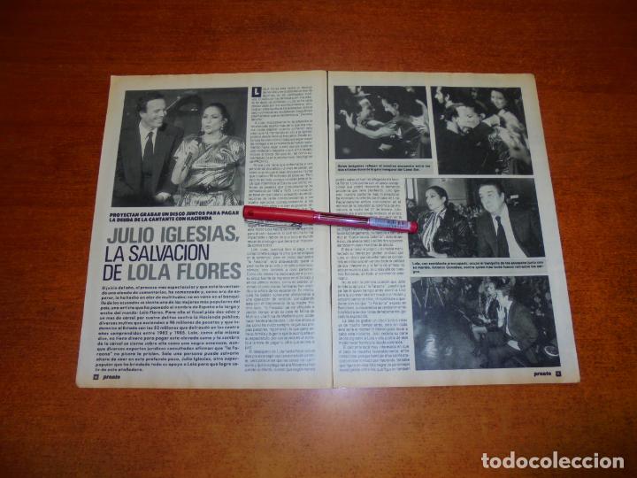 Coleccionismo de Revistas y Peri&oacute;dicos: CLIPPING 1989: JULIO IGLESIAS Y LOLA FLORES