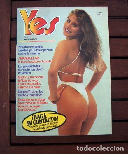 Sammeln von Zeitschriften und Zeitungen: Revista YES / AMANDA LEAR, LOS HOMOSEXUALES SALEN A LA CALLE, GRAFFITIS EN LOS BA&Ntilde;OS