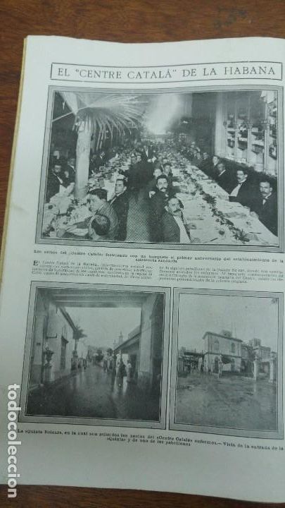 Coleccionismo de Revistas y Peri&oacute;dicos: CENTRE CATALA HABANA CUBA FIESTA ARBOL MELILLA FALSET GRATALLOPS COOPERATIVA OBRERA EL RELOJ 1913