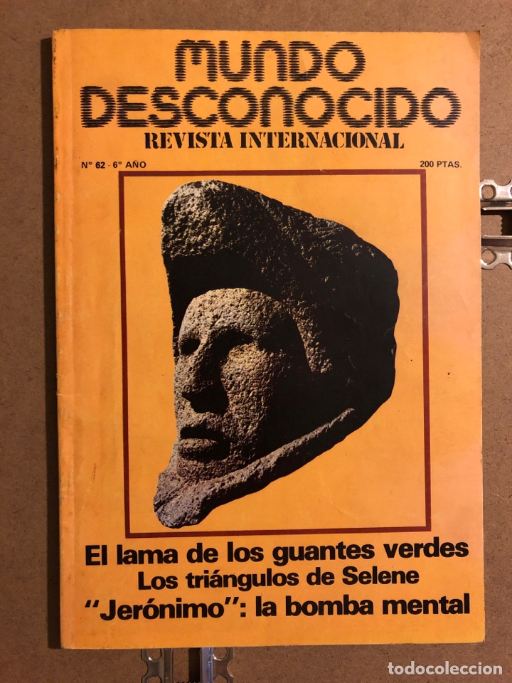 Sammeln von Zeitschriften und Zeitungen: MUNDO DESCONOCIDO N&deg; 62 (1981). LA LAMA DE LOS GUANTES VERDES, LOS TRI&Aacute;NGULOS DE SELENE,...