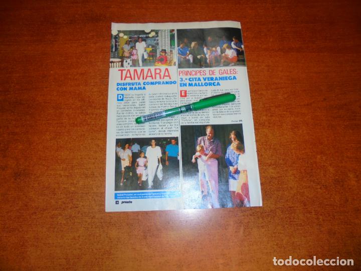 Coleccionismo de Revistas y Peri&oacute;dicos: CLIPPING 1988: ISABEL PREYSLER. TAMARA- PR&Iacute;NCIPES DE GALES EN MALLORCA