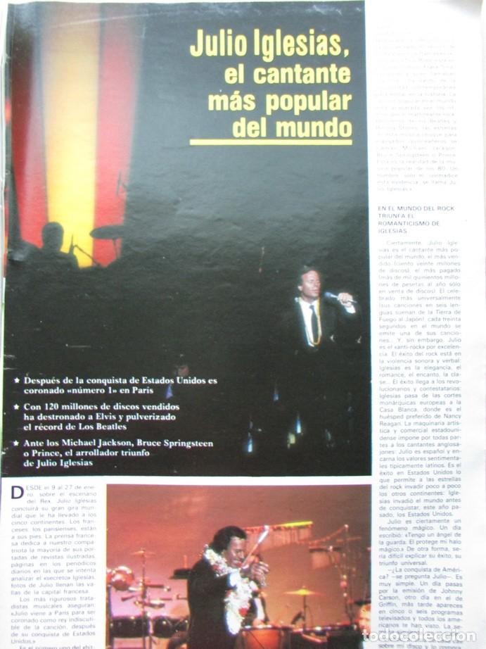 Coleccionismo de Revistas y Peri&oacute;dicos: RECORTE REVISTA SEMANA N&ordm; 2345 1985 JULIO IGLESIAS. ROMINA POWER