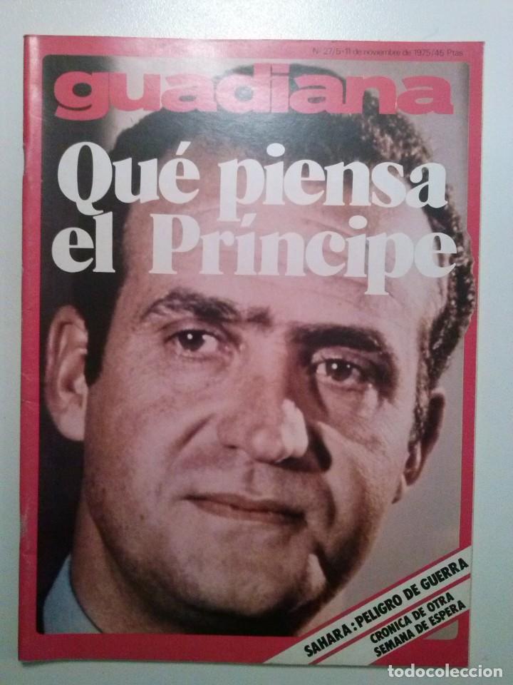 Coleccionismo de Revistas y Peri&oacute;dicos: GUADIANA N&ordm; 27 5 NOVIEMBRE 1975 MIGUEL DELIBES. TARABURRELLI. TELEVISION DIRECTISIMO, I&Ntilde;IGO