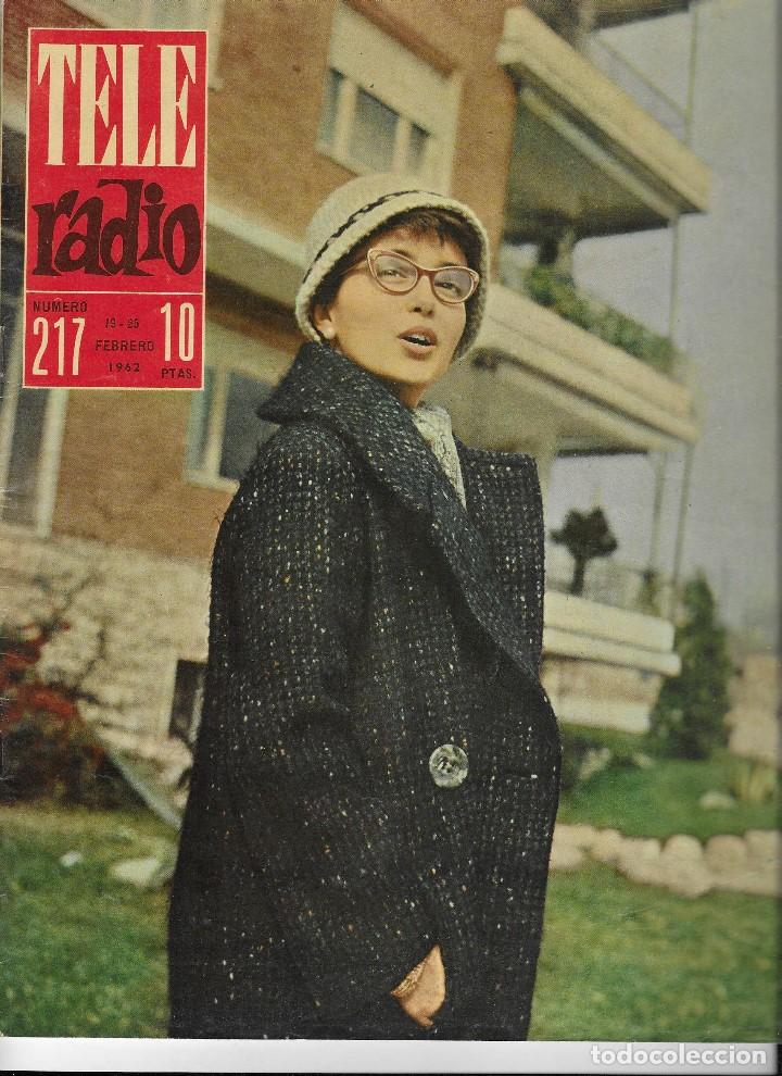 Collection Magazines and Newspapers: REVISTA TELE RADIO N&ordm; 217, 19-25 FEBRERO 1962, ANA ARANDA, SAN REMO EN PAGINAS INTERIORES