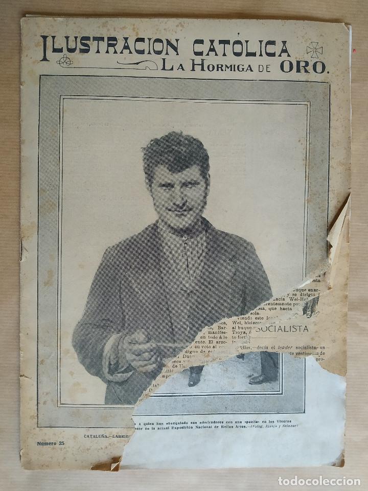 Coleccionismo de revistas y peri&oacute;dicos: LA HORMIGA DE ORO. A&Ntilde;O 1912. N&ordm; 25. SAN JUAN GALI, SAGUNTO, BARCELONA AVION, MATARO, REUS,
