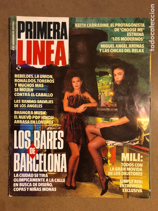 Collectionnisme de Revues et Journaux: PRIMERA L&Iacute;NEA N&deg; 43 (1988). BARES DE BARCELONA, M&Uacute;SICOS CONTRA EL CABALLO (REBELDES, RONALDOS,...