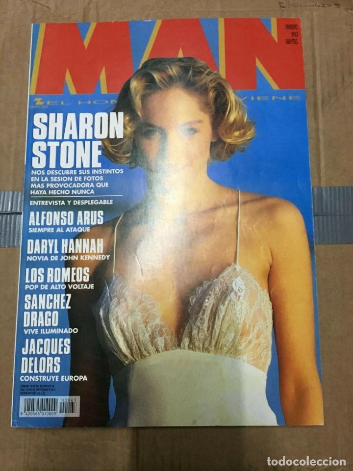 Collectionnisme de Revues et Journaux: REVISTA MAN #63 Sharon Stone on Cover Daryl Hannah