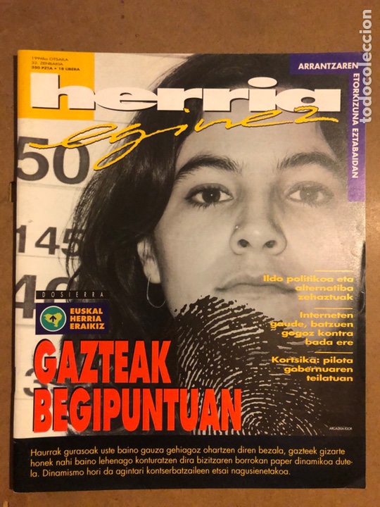 Collectionnisme de Revues et Journaux: HERRIA EGINEZ 32. ZENBAKIA (1996ko OTSAILA). GAZTEAK BEGIPUNTUAN, DOSIERRA: EUSKAL HERRIA ERAIKIZ,..