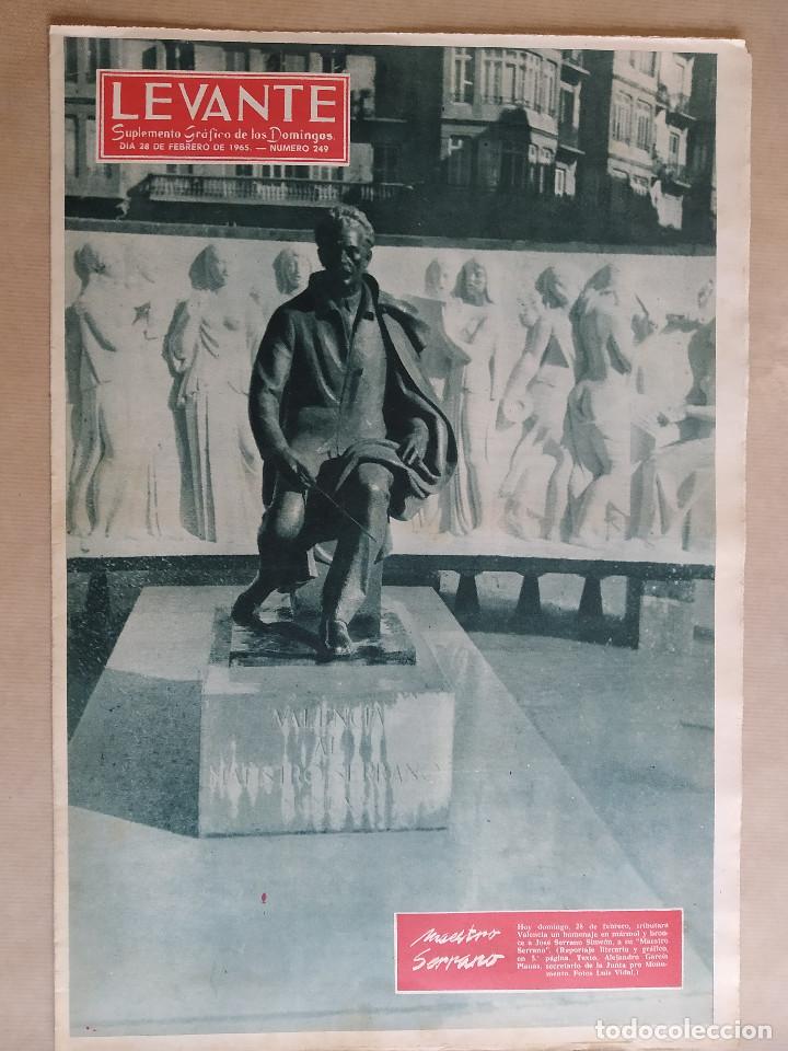 Coleccionismo de revistas y peri&oacute;dicos: LEVANTE SUPLEMENTO 1965. BENAGEVER,  MAESTRO SERRANO, TEATRO MARIONETAS, TOMBOLA CARIDAD VALENCIA,