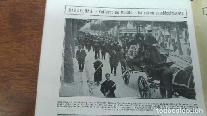 Collection Magazines and Newspapers: ENTIERRO JOAQUIN MALATS PIANISTA CRIMEN GRANADA TARAZONA MANCHA MOLLERUSA MANISES NACIONALISTAS 1912
