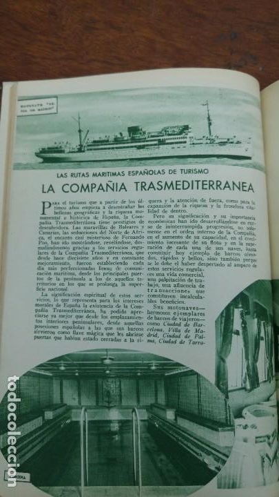 Colecionismo de Revistas e Jornais: COMPA&Ntilde;IA TRANSMEDITERRANEA / LINEAS REGULARES DE IBARRA Y COMPA&Ntilde;IA REVISTA A&Ntilde;O 1935