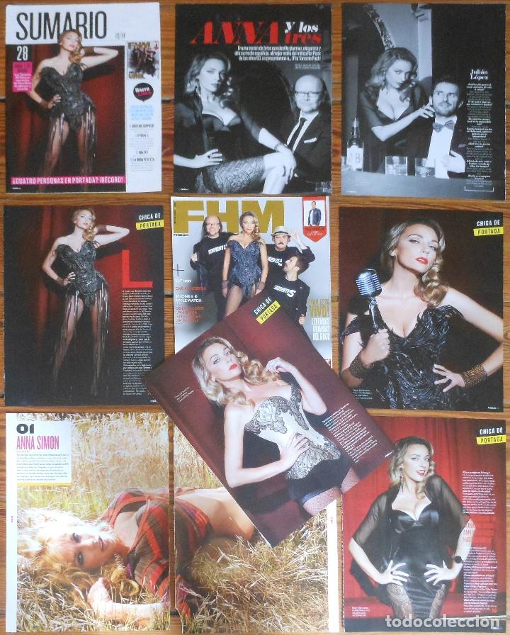 Coleccionismo de Revistas y Peri&oacute;dicos: ANA SIMON lote prensa fotos sexy presentadora TV magazine spain clippings