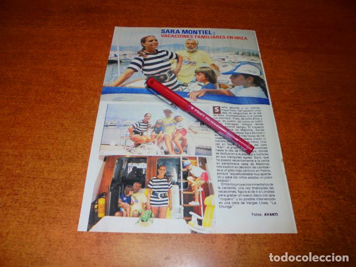 Coleccionismo de revistas y peri&oacute;dicos: CLIPPING 1987: SARA MONTIEL EN IBIZA.