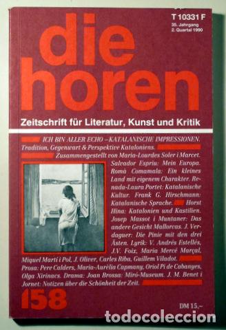 Coleccionismo de revistas y peri&oacute;dicos: DIE HOREN 158. KATALAHISCHE IMPRESSIONEN - Hannover 1990 - Ilustrado - Book in German.
