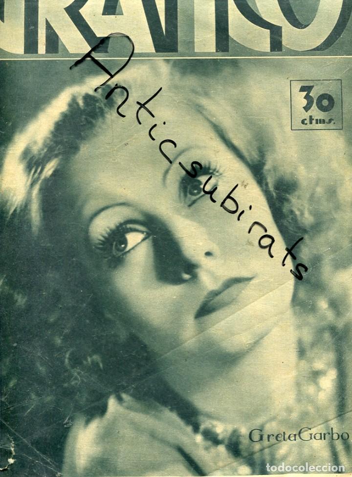 Coleccionismo de Revistas y Peri&oacute;dicos: REVISTA A&Ntilde;O 1935 GRETA GARBO EN PORTADA FACULTAD DE MEDICINA DE MADRID PAN PANADEROS DE MADRID