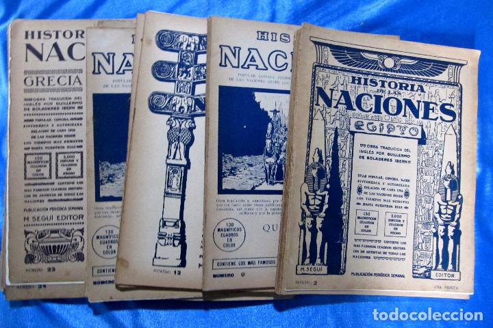 Collection Magazines and Newspapers: REVISTA HISTORIA DE LAS NACIONES. 31 FASC&Iacute;CULOS. M. SEGU&Iacute; EDITOR, S/F.