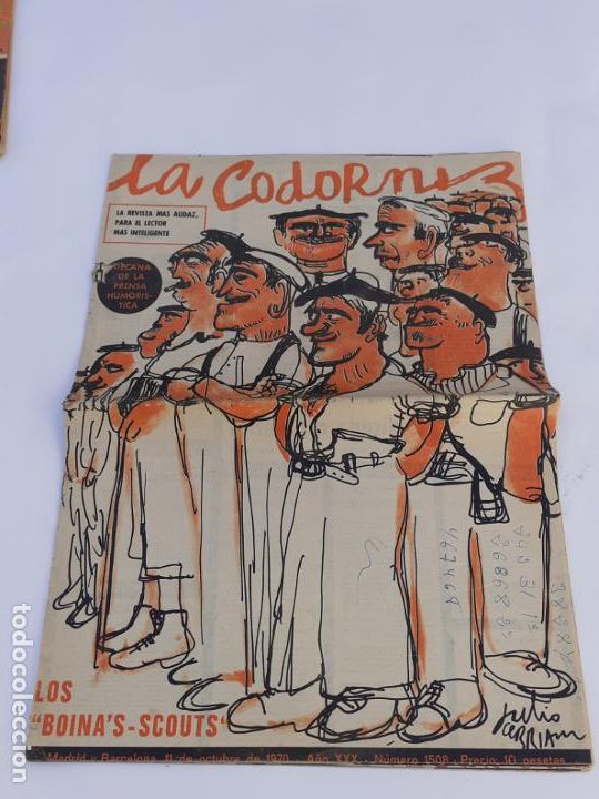 Coleccionismo de Revistas y Peri&oacute;dicos: REVISTA LA CODORNIZ 11 OCTUBRE DE 1970
