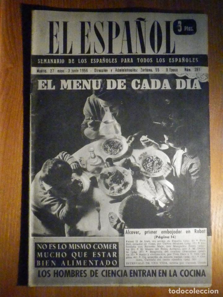 Coleccionismo de Revistas y Peri&oacute;dicos: ANTIGUO PERIODICO EL ESPA&Ntilde;OL - REPORTAJE a Faisal II Rey Irak - 3 DE JUNIO 1956 - II &Eacute;POCA N&ordm; 391