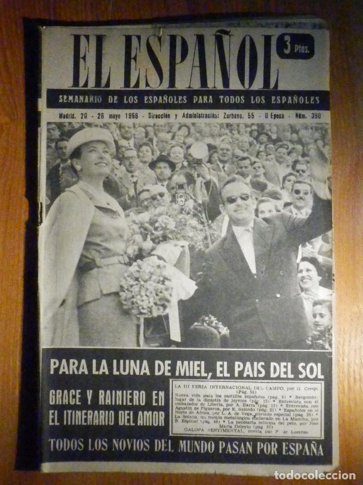 Collezionismo di Riviste e Giornali: ANTIGUO PERIODICO EL ESPA&Ntilde;OL - REPORTAJE SOBRE BERGONDO - 26 DE MAYO 1956 - II &Eacute;POCA N&ordm; 390