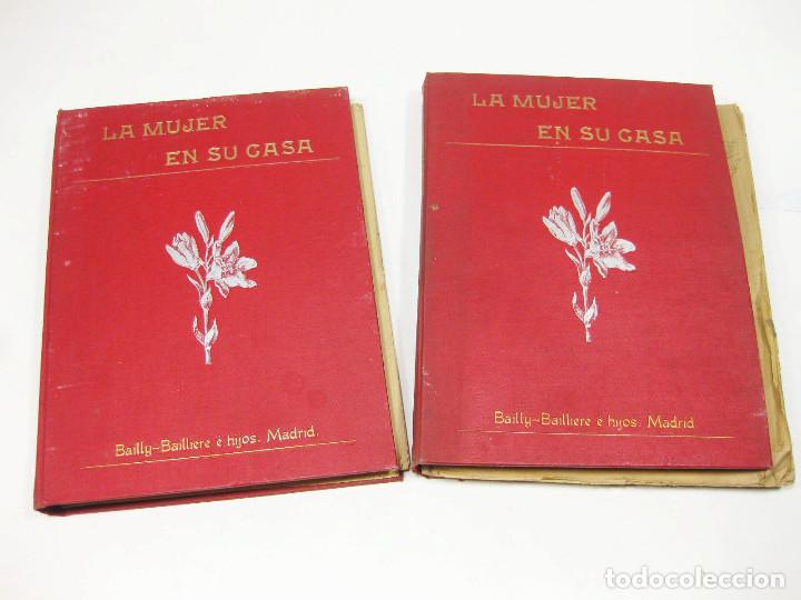 Collectionnisme de Revues et Journaux: Dos tomos de la Revista de Bordados y encajes. La Mujer en su Casa 1906 y 1909 completos.