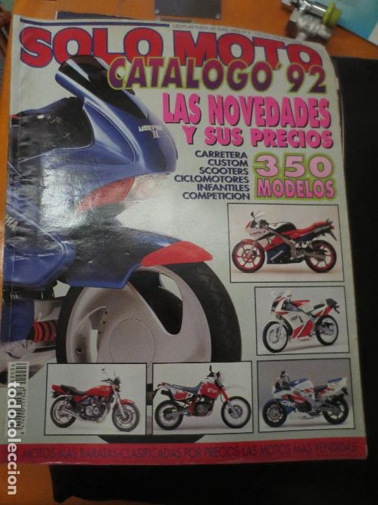 Coleccionismo de Revistas y Peri&oacute;dicos: solo moto catalogo 92