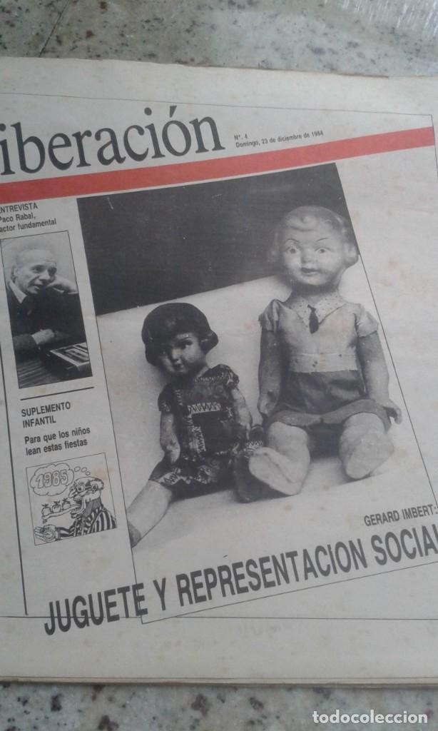 Coleccionismo de Revistas y Peri&oacute;dicos: LIBERACION DOMINICAL N&ordm; 4 23 DICIEMBRE 1984,PACO RABAL.RELATO JOSE SAAVEDRA. . VICTOR MANUEL.