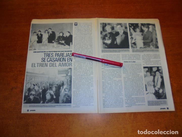Coleccionismo de Revistas y Peri&oacute;dicos: RETAL 1989: TREN DEL AMOR MADRID - ARANJUEZ. TRES BODAS A BORDO. CON M&Aacute;QUINA A VAPOR.