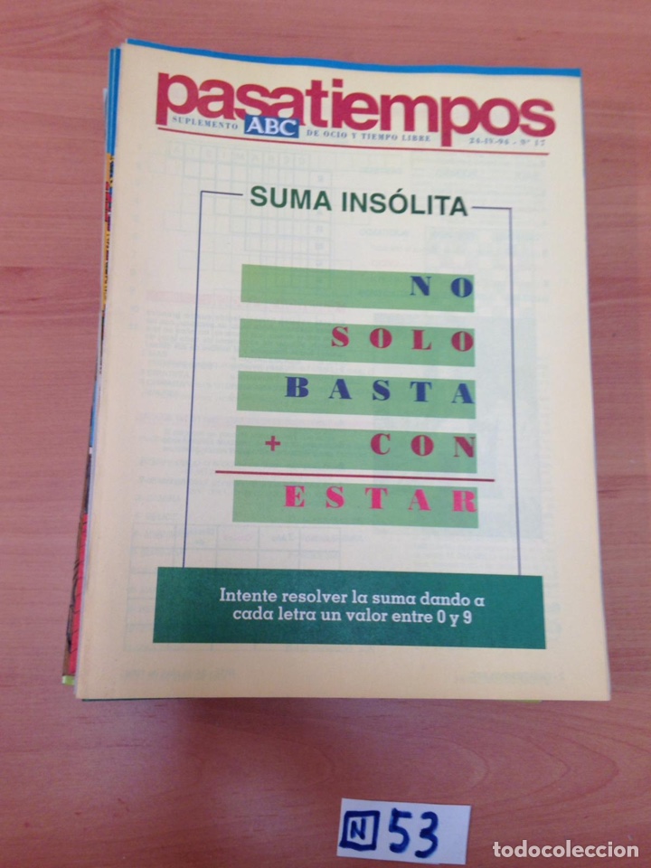 Coleccionismo de Revistas y Peri&oacute;dicos: Pasatiempos ABC