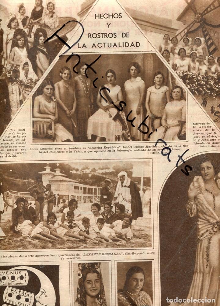 Coleccionismo de Revistas y Peri&oacute;dicos: REVISTA 1931 CIEZA FIESTA EN ALMERIA LAXANTE BESCANSA GIMENEZ SALINAS ISLA DEL HIERRO