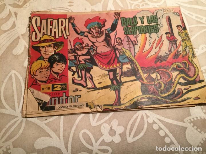 Coleccionismo de revistas y peri&oacute;dicos: Antiguo comic revista juvenil Safari Bal&uacute; y las Serpientes numero 18 a&ntilde;os 60