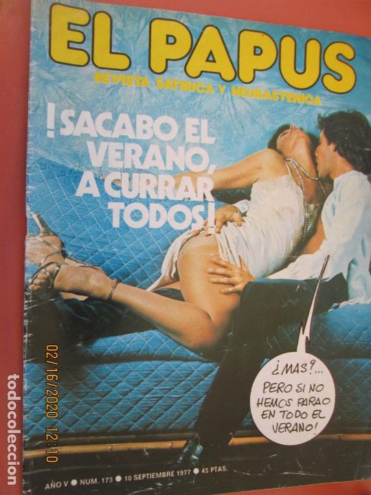 Coleccionismo de Revistas y Peri&oacute;dicos: REVISTA EL PAPUS - N&ordm; 173 - SEPTIEMBRE 1977 - SACABO EL VERANO A CURRA TODOS ...